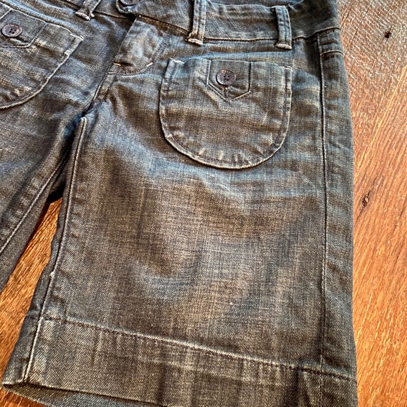 American Eagle High Waist Denim Shorts, Size 0 - Picture 4 of 11